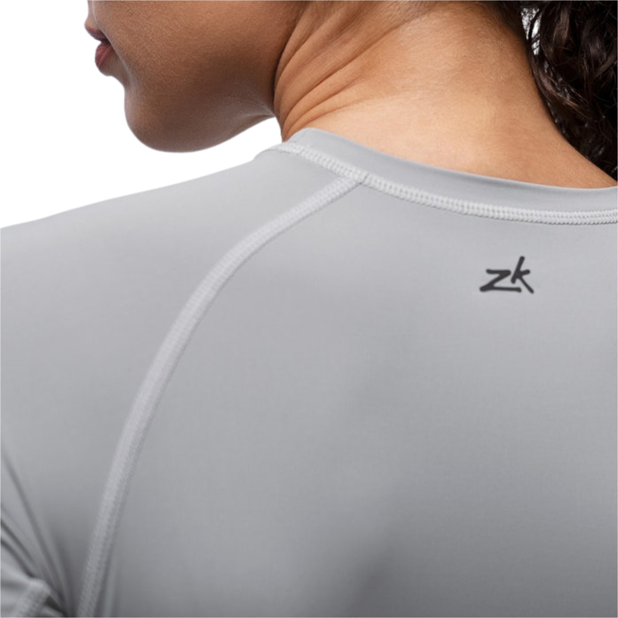 2026 Zhik Womens Eco Spandex LT Long Sleeve Baselayer Top DTP-0163-W-PLT - Platinum